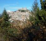 Fountain in travertine Montecelio Park(Rome)